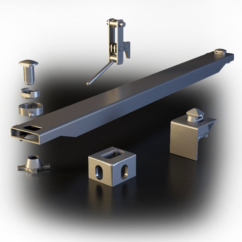 Fittings for containers and skip loaders